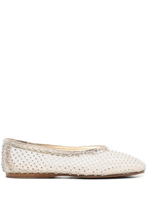 Forte Forte crystal-embellished ballet flats - Gold