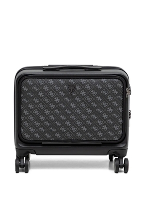 GUESS USA monogram-pattern luggage - Black