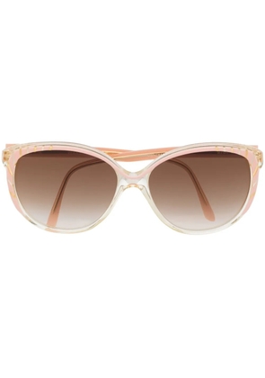 Balenciaga Pre-Owned 1980s round-frame sunglasses - Pink