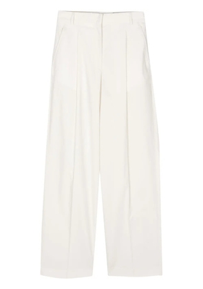 Officine Generale pleated poplin straight trousers - Neutrals