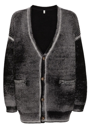R13 faded-effect cardigan - Black