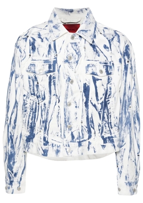 KUSIKOHC washed denim jacket - White