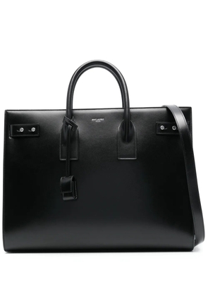 Saint Laurent logo-debossed tote bag - Black