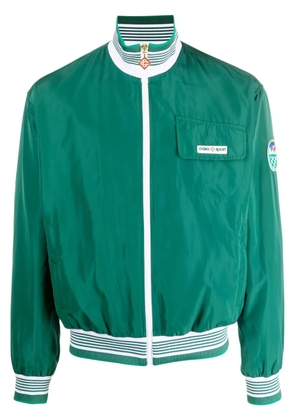 Casablanca logo-patch track jacket - Green