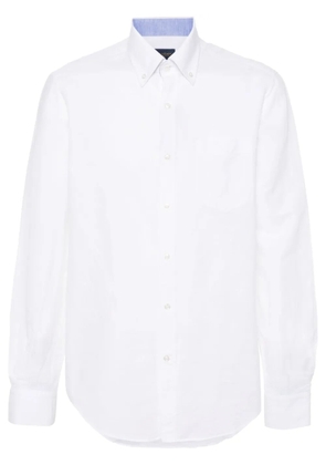 Paul & Shark button-down slub-texture shirt - White