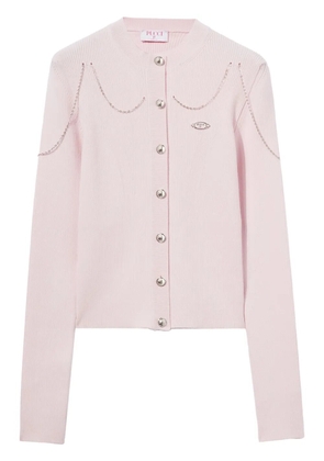 PUCCI chain-embellished cardigan - Pink