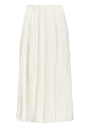 Ralph Lauren Collection PLEATABLE DRSWT STN-MALONE-MID-A LINE - White