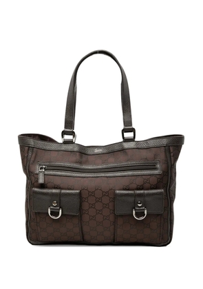 Gucci Pre-Owned 2000-2015 GG Nylon Abbey D Ring Pocket tote bag - Brown
