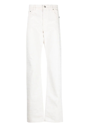 VTMNTS barcode-print straight-leg jeans - White