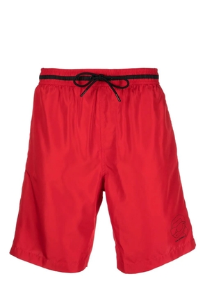 Karl Lagerfeld Ikon 2.0 logo-print board shorts - Red