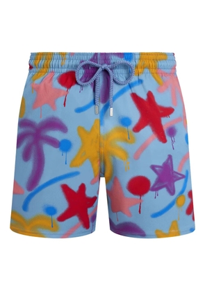 Vilebrequin x Palm Angels Spray Paint swim shorts - Blue