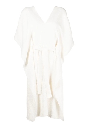 VOZ V-neck cotton dress - White
