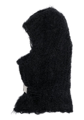 HELIOT EMIL brushed mohair balaclava - Black
