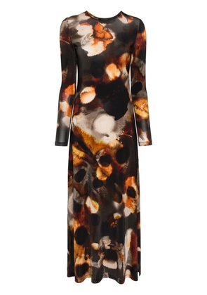 AllSaints Katlyn abstract-print maxi dress - Brown