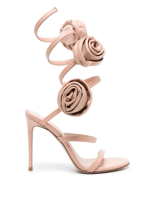 Le Silla Rose 110mm spiral-design sandals - Neutrals
