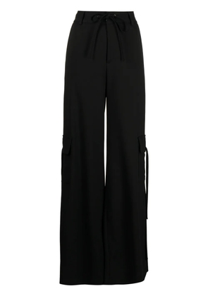 Monse high-waist side-slit cargo trousers - Black