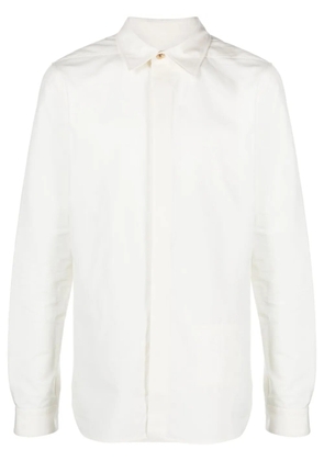 Rick Owens cotton long-sleeve shirt - White