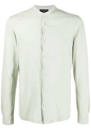 Dell'oglio collarless cotton shirt - Green