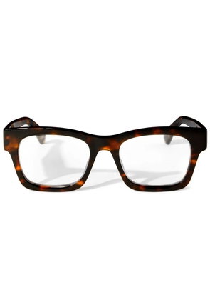 Off-White Eyewear Style 78 toiseshell-effect glasses - Brown