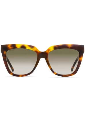 Jimmy Choo Eyewear Julieka oversize-frame sunglasses - Brown