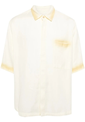 CROQUIS faded-trim short-sleeve shirt - Yellow