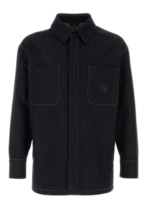 FENDI denim shirt jacket - Blue