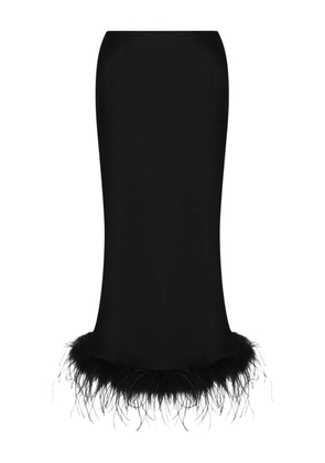 Blumarine feather trim skirt - Black