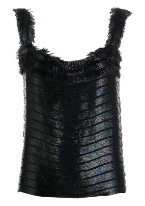 Gucci Pre-Owned 2010s bead-embroidered sleeveless top - Black