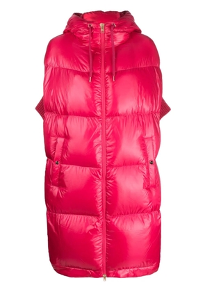 Herno hooded sleeveless down coat - Pink