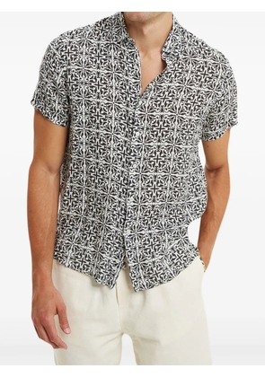 PENINSULA SWIMWEAR patterned short-sleeve shirt - Grey