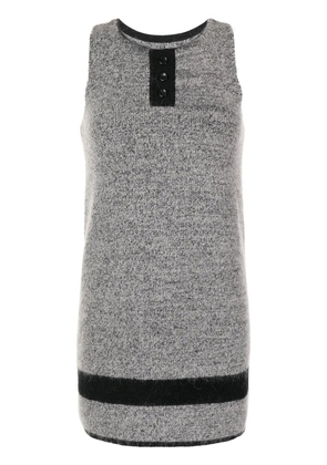 Onefifteen tank knitted mini dress - Grey