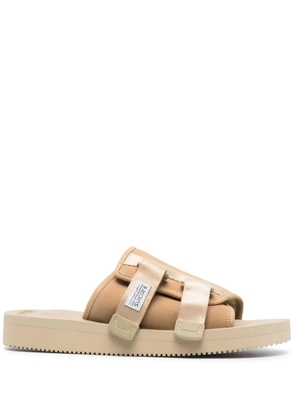Suicoke touch-strap slides - Neutrals