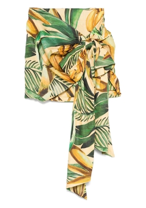 FARM Rio Bananart mini skirt - Yellow