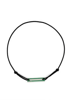Le Gramme lacquered cord bracelet 1,7g - Green