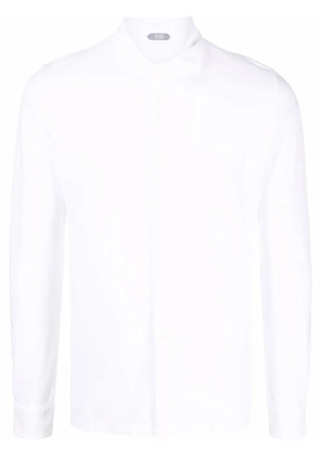 Zanone long-sleeved cotton shirt - White