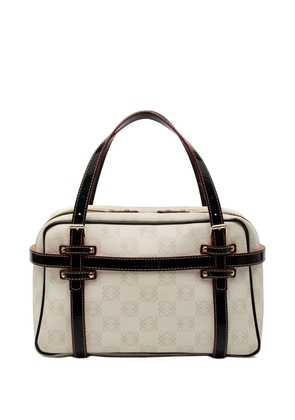 Loewe Pre-Owned 2005 Anagram Coated Canvas handbag - White