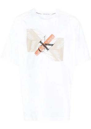 Calvin Klein Skyscraper cotton T-shirt - White