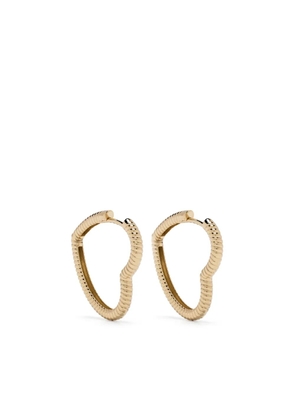 Yvonne Léon 9kt yellow gold Coeur Heart hoop earrings