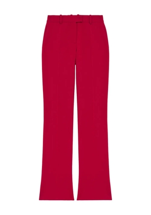 Alexander McQueen grain-de-poudre trousers - Red