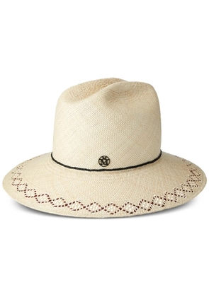 Maison Michel New Liana straw cloche hat - White