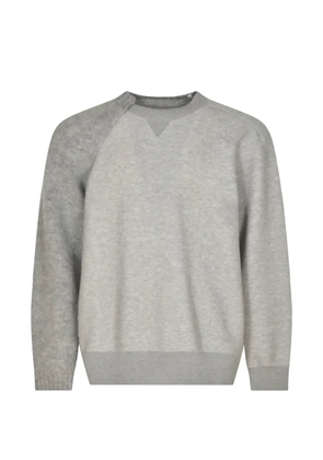 sacai colour-block sweater - Grey