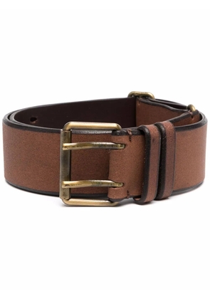 Gianfranco Ferré Pre-Owned 1990s double-pin buckled leather belt - Brown