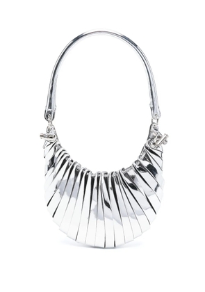 Coperni Mini Petal metallic shoulder bag - Silver