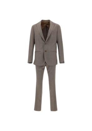 Barba single-breasted suit - Brown