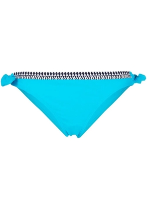 lemlem Lena contrast-trim bikini briefs - Blue