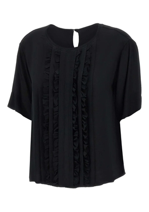 kaos ruffled blouse - Black