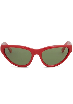 Marni Eyewear Mavericks logo-print sunglasses - Brown