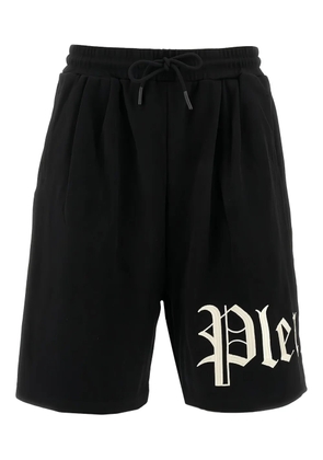 Pleasures logo-print drawstring shorts - Black
