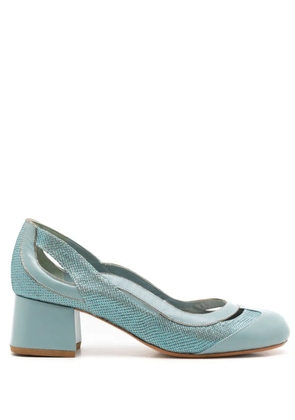Sarah Chofakian Scarpin Richter leather pumps - Blue