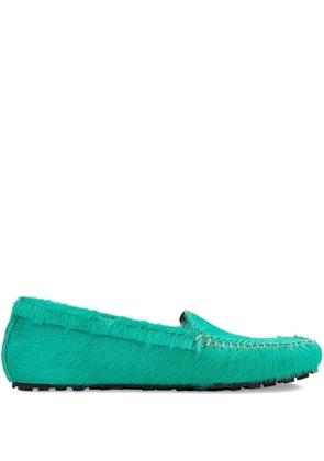 Marni brushed 'Green' loafers